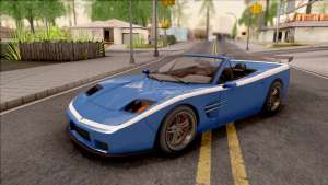 GTA IV Invetero Coquette Spyder для GTA San Andreas - вид спереди