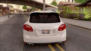 Porsche Cayenne Turbo 2013 Single Version для GTA San Andreas - вид сзади