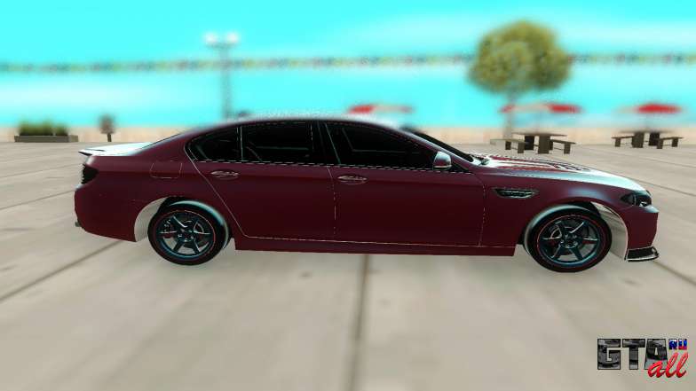 BMW M5 F10 для GTA San Andreas - вид сбоку