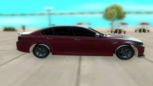 BMW M5 F10 для GTA San Andreas - вид сбоку