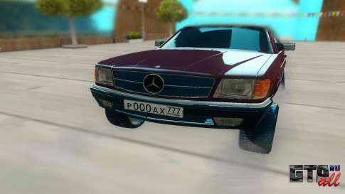 Mercedes-Benz C126 для GTA San Andreas - вид спереди