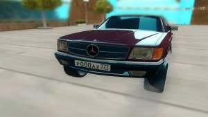 Mercedes-Benz C126 для GTA San Andreas - вид спереди