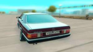 Mercedes-Benz C126 для GTA San Andreas - вид сзади