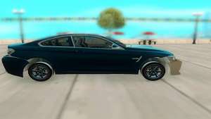 BMW M4 F82 для GTA San Andreas - вид сбоку