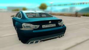 BMW M4 F82 для GTA San Andreas - вид сзади