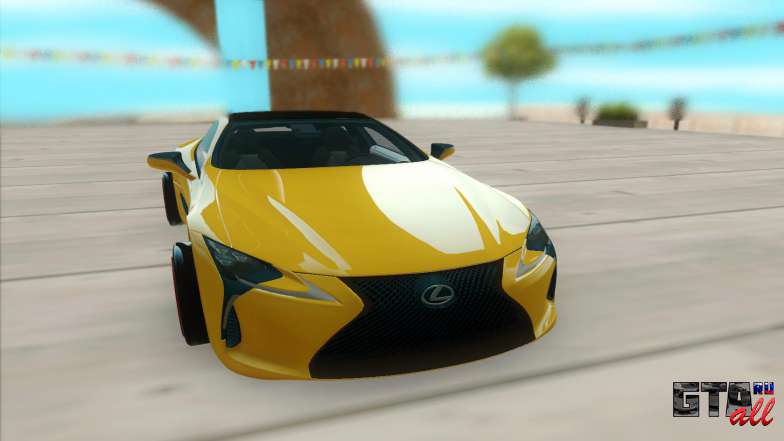 Lexus LC 500 для GTA San Andreas - вид спереди