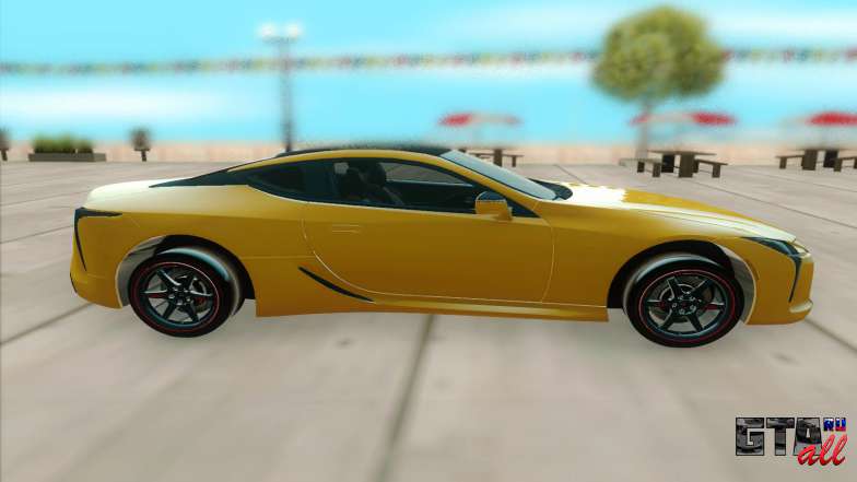 Lexus LC 500 для GTA San Andreas - вид сбоку