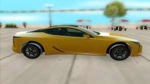 Lexus LC 500 для GTA San Andreas - вид сбоку