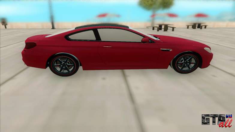 BMW M6 2013 для GTA San Andreas - вид сбоку