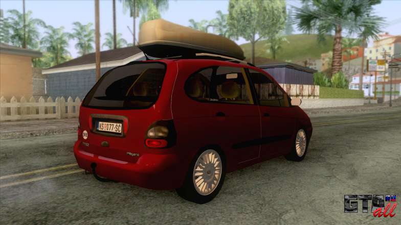 Renault Megane Scenic для GTA San Andreas - вид сзади