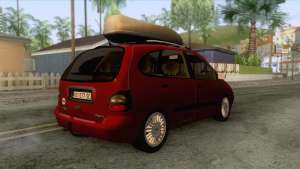 Renault Megane Scenic для GTA San Andreas - вид сзади