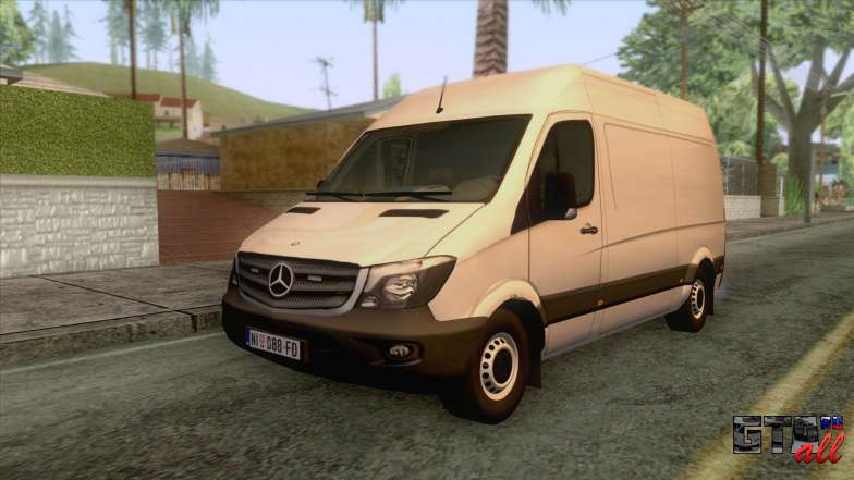 Mercedes-Benz Sprinter 2017 для GTA San Andreas - вид спереди