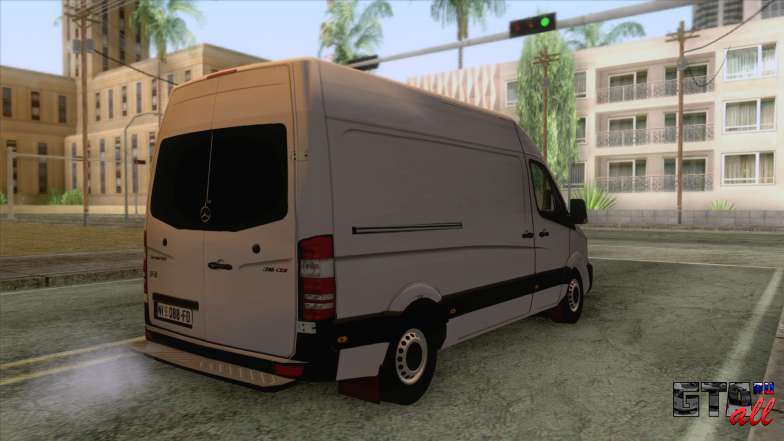 Mercedes-Benz Sprinter 2017 для GTA San Andreas - вид сзади