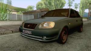 Hyundai Accent Stock для GTA San Andreas - вид спереди