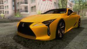 Lexus LC 500 2017 для GTA San Andreas - вид спереди