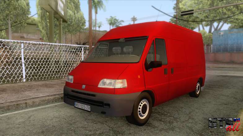 Fiat Ducato Maxi 1999 для GTA San Andreas - вид спереди