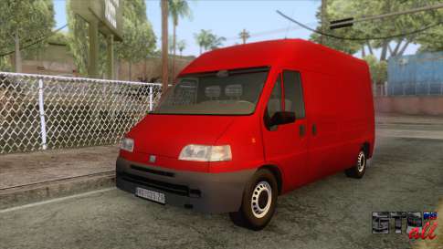 Fiat Ducato Maxi 1999 для GTA San Andreas - вид спереди