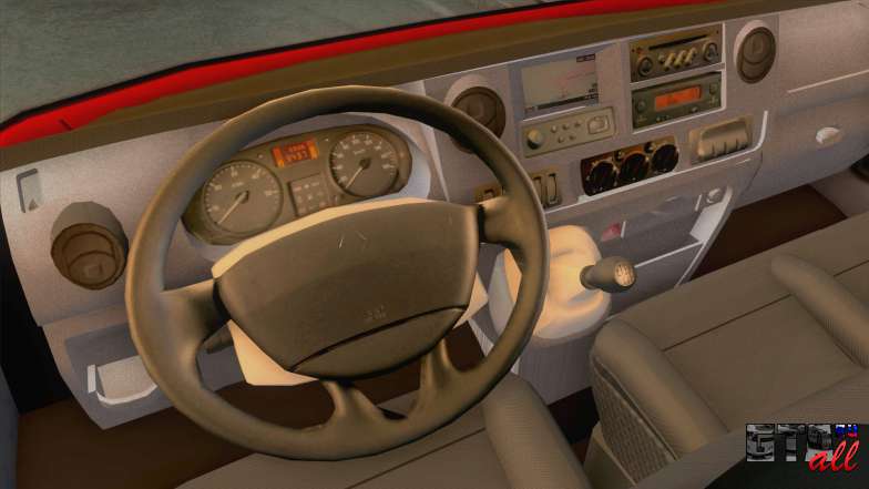 Fiat Ducato Maxi 1999 для GTA San Andreas - вид изнутри