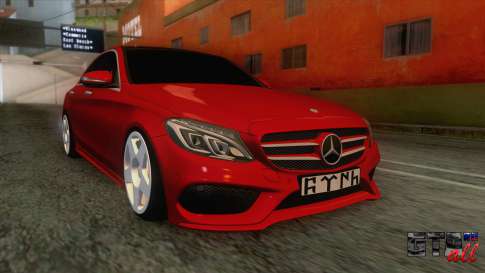 Mercedes-Benz C250 Stance для GTA San Andreas - вид спереди