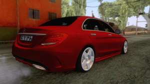 Mercedes-Benz C250 Stance для GTA San Andreas - вид сзади