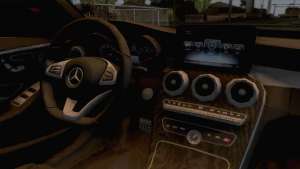 Mercedes-Benz C250 Stance для GTA San Andreas - вид изнутри