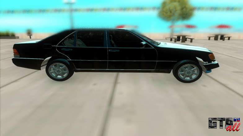 Mercedes-Benz S600 для GTA San Andreas - вид сбоку