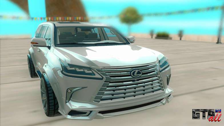 Lexus LX 570 для GTA San Andreas - вид спереди