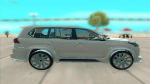 Lexus LX 570 для GTA San Andreas - вид сбоку