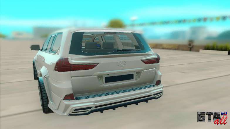 Lexus LX 570 для GTA San Andreas - вид сзади