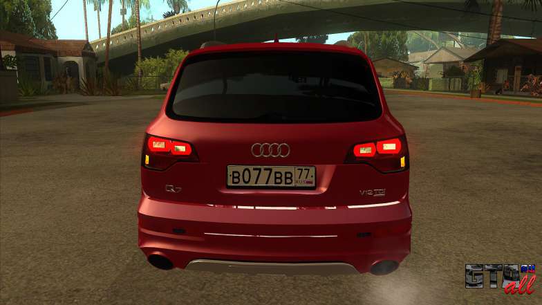 Audi Q7 для GTA San Andreas - вид сзади