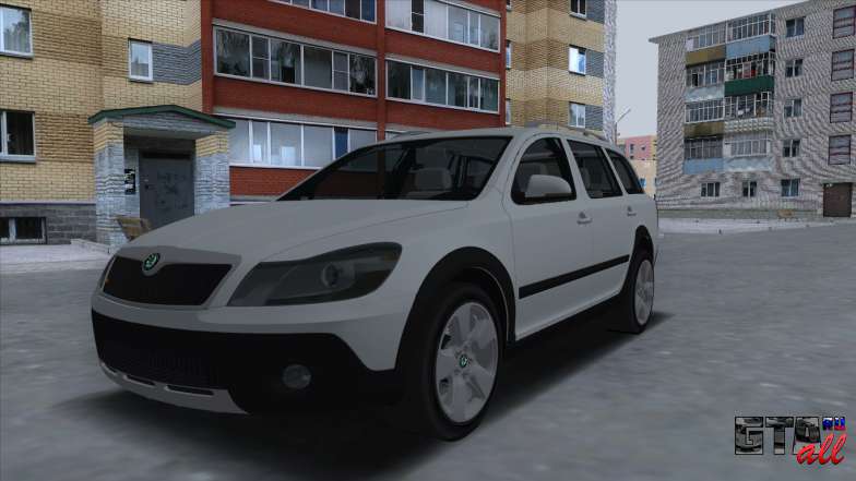 Skoda Octavia Scout для GTA San Andreas - вид спереди