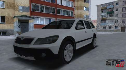 Skoda Octavia Scout для GTA San Andreas - вид спереди