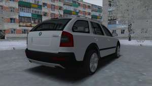 Skoda Octavia Scout для GTA San Andreas - вид сзади