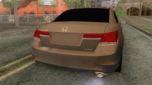 Honda Accord 2012 для GTA San Andreas - вид сзади