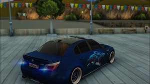 BMW M5 E60 Akula для GTA San Andreas - вид сзади