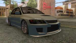 Mitsubishi Lancer Evolution VIII для GTA San Andreas - вид спереди