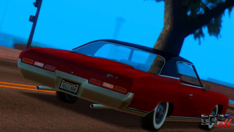 Chevrolet Impala 1971 Retextured для GTA San Andreas - вид сзади