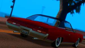 Chevrolet Impala 1971 Retextured для GTA San Andreas - вид сзади