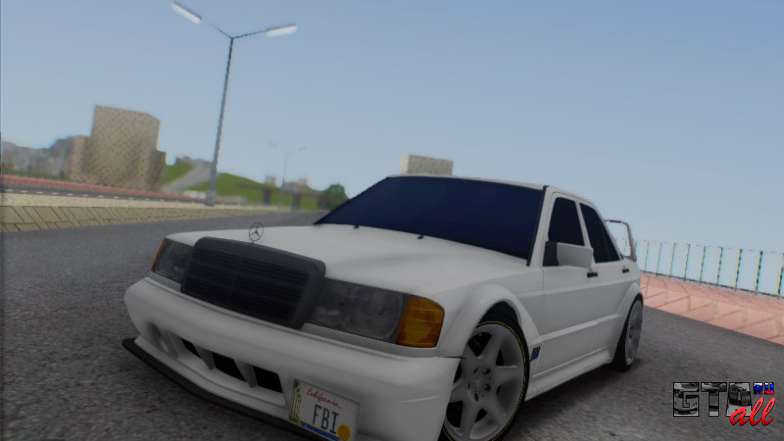 Mercedes-Benz W201 190E для GTA San Andreas - вид спереди