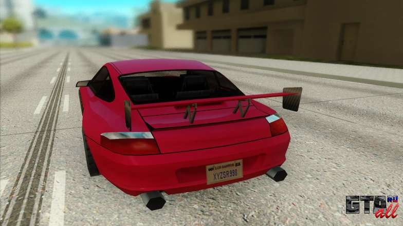 Porsche 911 GT3 для GTA San Andreas - вид сзади