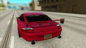 Porsche 911 GT3 для GTA San Andreas - вид сзади