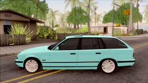 BMW 5-er E34 Touring Stance Vossen для GTA San Andreas - вид сбоку