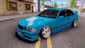 BMW 3-er E36 Blue 4.0i для GTA San Andreas - вид спереди