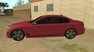 BMW 7-Series M Sport для GTA San Andreas - вид сбоку