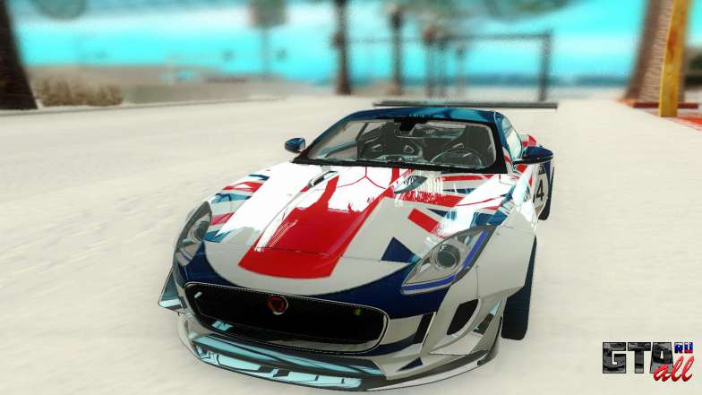 Jaguar CX16 для GTA San Andreas - вид спереди