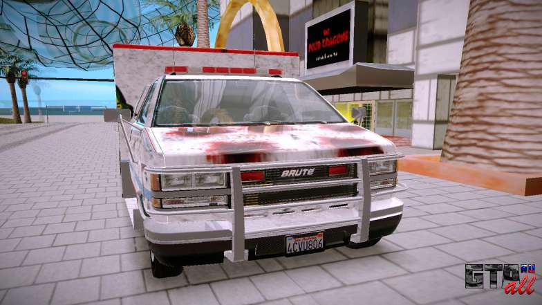 GTA 5 Ambulance для GTA San Andreas - вид спереди