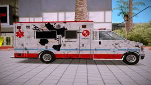 GTA 5 Ambulance для GTA San Andreas - вид сбоку