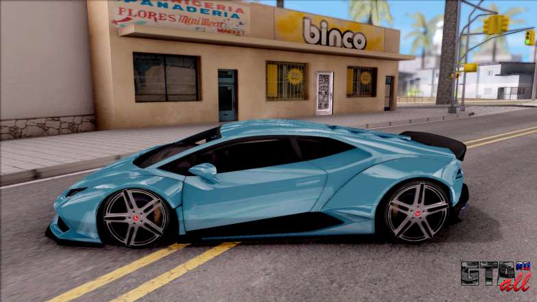 Lamborghini Huracan LB Team-eXtreme для GTA San Andreas - вид сбоку