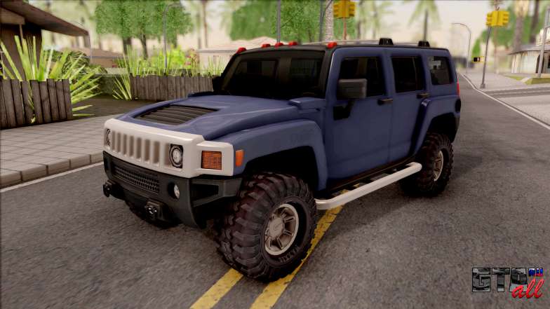 Hummer H3 2010 для GTA San Andreas - вид спереди