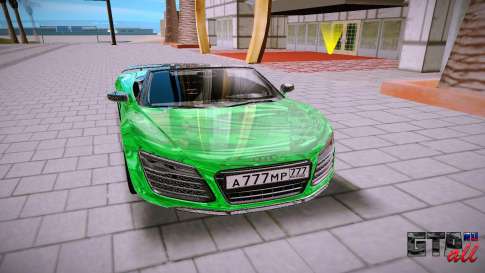 Audi R8 Spyder 5 2 V10 Plus для GTA San Andreas - вид спереди